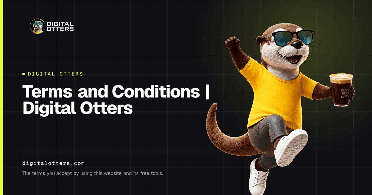 Terms and Conditions | Digital Otters — Digital Otters share card
